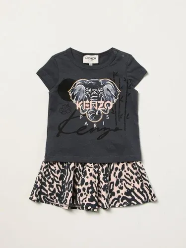 Set t-shirt + gonna Kenzo Junior con stampa elefante (56314067)