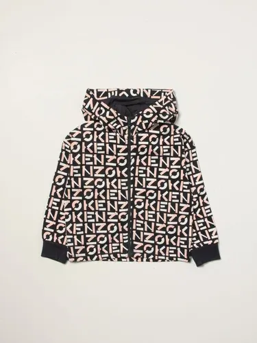 Giacca con zip Kenzo Junior con logo all over (56314124)