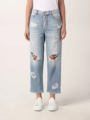 Jeans Dsquared2 a gamba dritta con rotture (56314153)