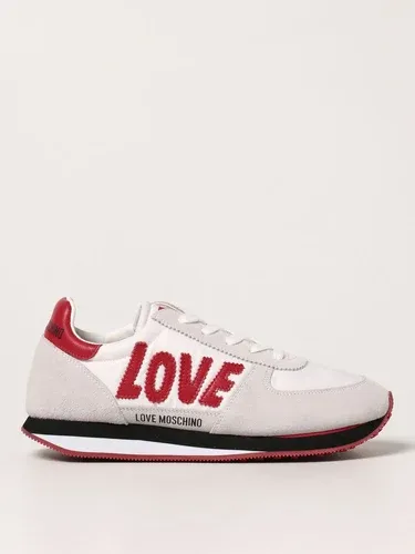 Sneakers Love Moschino in camoscio e nylon (56314161)