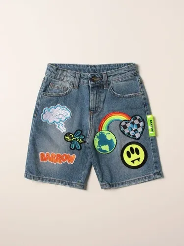 Pantaloncino di jeans Barrow Kids con patches logo (56314332)