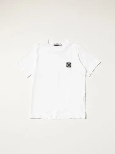 T-shirt Stone Island Junior in cotone con patch logo (56450316) T-shirt Stone Island Junior in cotone con patch logo (56450316)