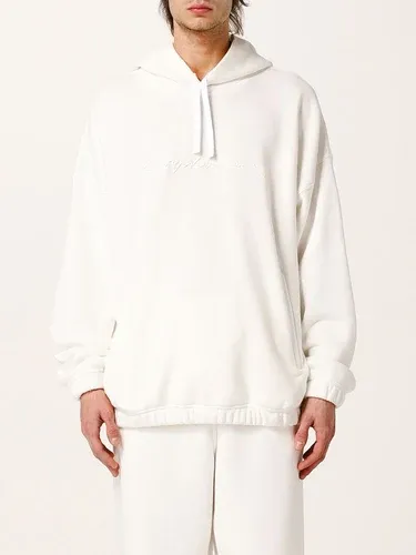 Felpa Giorgio Armani in cotone con logo ricamato (56450425)