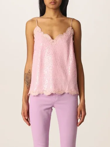 Canotta Twinset con paillettes e ricami (56450400)