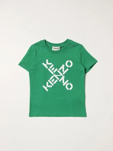 T-shirt Kenzo Junior in cotone con logo (56450561)