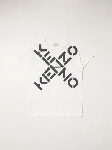 T-shirt Kenzo Junior in cotone con logo (56450552)