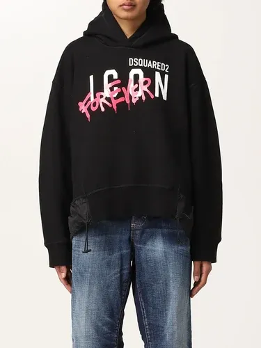 Felpa Icon Forever Dsquared2 in cotone e nylon (56450625) Felpa Icon Forever Dsquared2 in cotone e nylon (56450625)