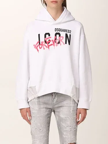 Felpa Icon Forever Dsquared2 in cotone e nylon (56450624)