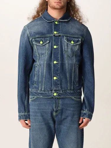Giacca di jeans Msgm con dettagli fluo (56450636)