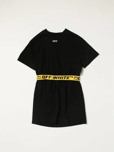 Abito Off-White con banda logata (56450906)