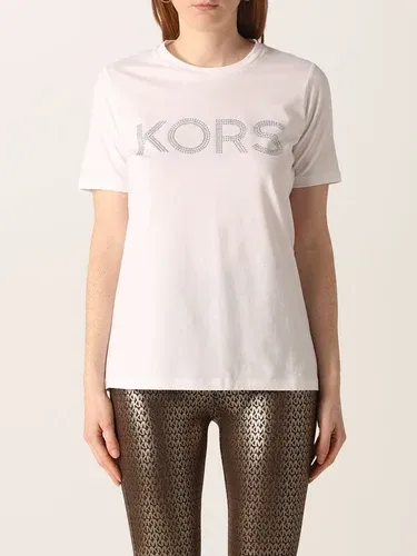 T-shirt Michael Michael Kors in jersey di cotone con logo (56451074)