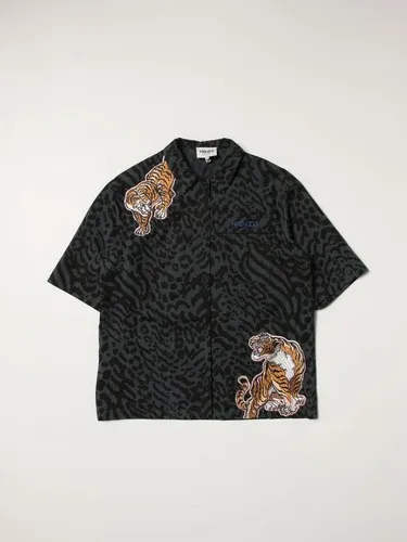 Camicia Kenzo Junior animalier con tigre (56451888)