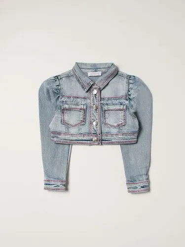Giacca di jeans cropped Monnalisa in denim (56451962)