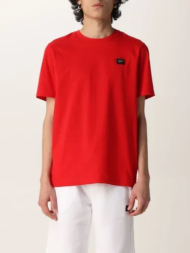 T-shirt Paul & Shark in cotone con patch logo (56452256) T-shirt Paul & Shark in cotone con patch logo (56452256)