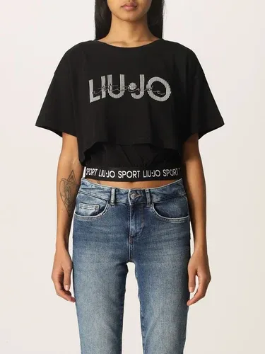 T-shirt cropped Liu Jo con logo (56452879)