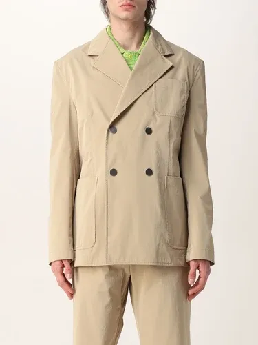 Blazer a doppiopetto Bottega Veneta in nylon (56476961)
