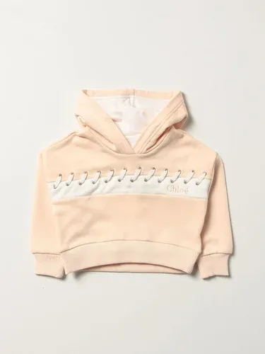 Felpa cropped Chloé con criss cross (56477263)