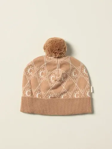 Cappello a berretto Chloé in cotone e lana con motivo C (56512972) Cappello a berretto Chloé in cotone e lana con motivo C (56512972)