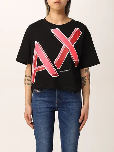 T-shirt Armani Exchange in cotone con maxi logo (56513268)