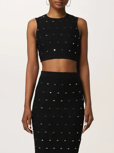 Top cropped Elisabetta franchi con logo all over (56513349) Top cropped Elisabetta franchi con logo all over (56513349)