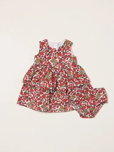 Abito Moschino Baby con Teddy Fragole all over (56513351)
