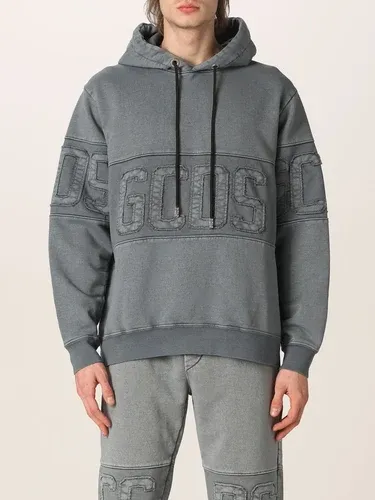 Felpa overdyed Gcds in cotone con logo (56513687)