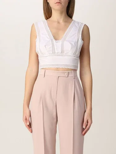 Top cropped Alberta Ferretti con ricami (56532373)