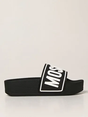 Sandalo slide platform Moschino Couture con logo (101253143)