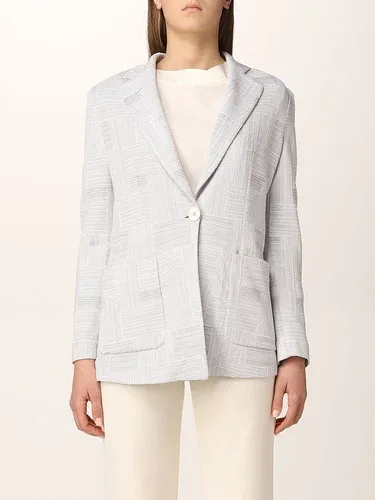 Giacca a monopetto Giorgio Armani in misto cotone (56615250)