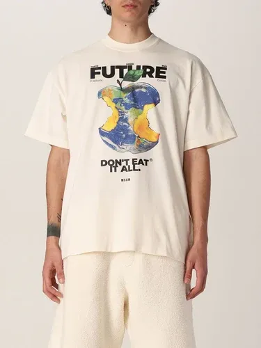 T-shirt Fantastic Green Msgm con logo (56615408)