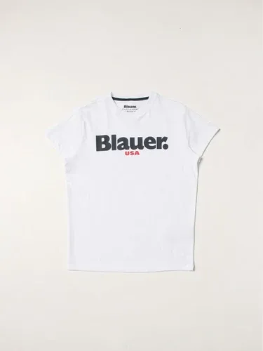 T-shirt Blauer in cotone con stampa logo (56615480)