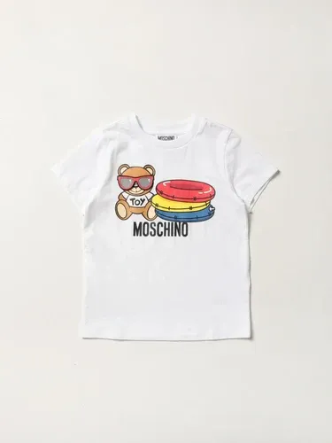 T-shirt Moschino Kid in cotone con stampa Teddy (106254590)