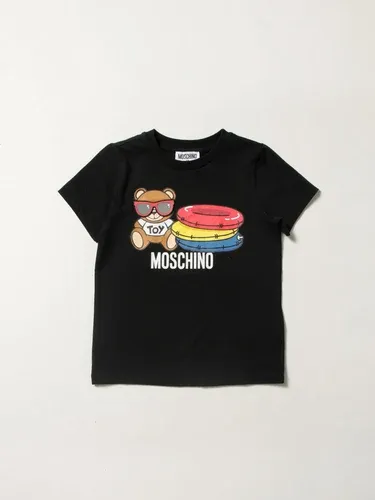 T-shirt Moschino Kid in cotone con stampa Teddy (56615686)