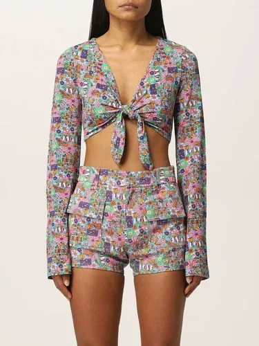 Top cropped Chiara Ferragni a fantasia floreale (56615909)