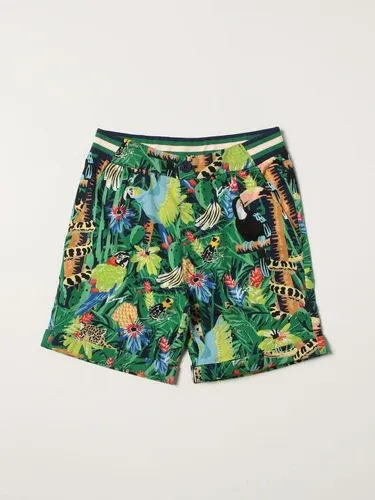 Pantaloncino jogging Kenzo Junior con stampa tropicale (101258234)