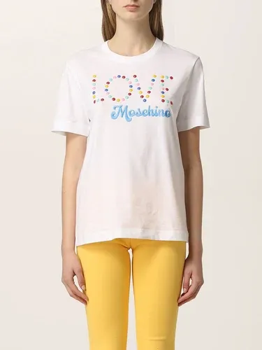 T-shirt Love Moschino in cotone con logo (56661905)