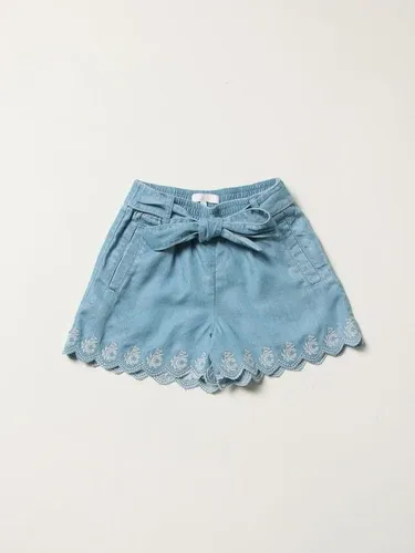 Pantaloncino a vita alta Chloé con ricami (56662885)