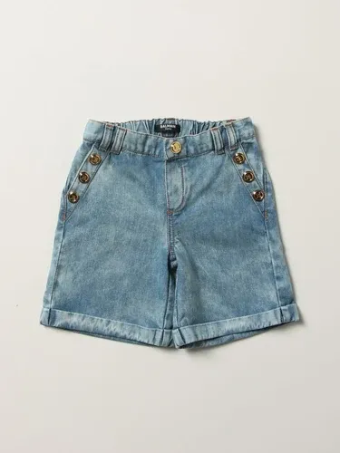 Pantaloncino Balmain in denim washed (56662948)
