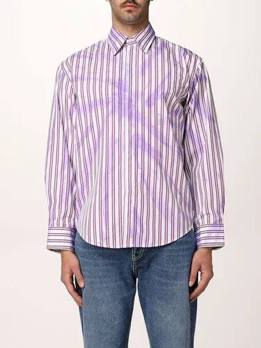 Camicia Msgm a righe tie dye con logo (56663115)