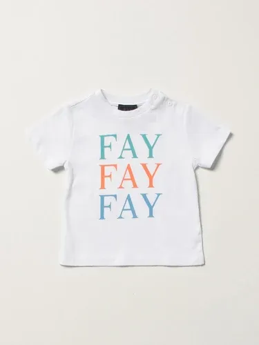 T-shirt basic Fay in cotone con logo (56795874)