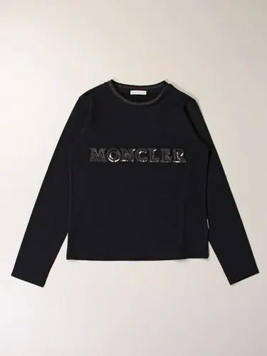 Maglia Moncler in cotone con logo di paillettes (57059679)