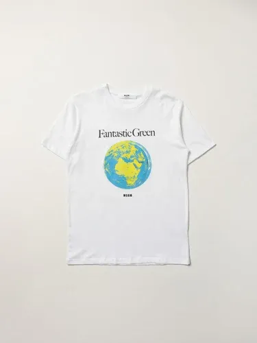 Msgm Kids T-shirt Fantastic Green Msgm con logo (57060052)