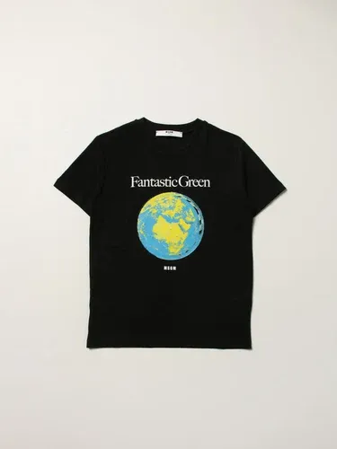 Msgm Kids T-shirt Fantastic Green Msgm con logo (57060053)