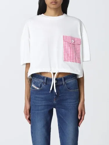 Actitude Twinset T-shirt cropped Twinset-Actitude in cotone (57060203)