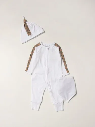 Set tutina + bavaglino + cappellino Burberry in cotone (57060869) Set tutina + bavaglino + cappellino Burberry in cotone (57060869)