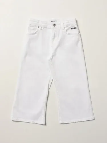 Jeans ampio Msgm Kids con logo (57061121)