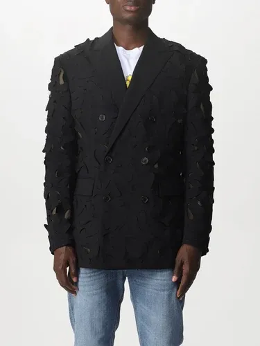 Giacca a doppiopetto Dsquared2 in lana effetto laser (57061223)