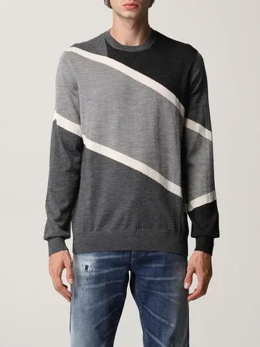 Maglia Emporio Armani in lana vergine con intarsi a contrasto (57122286) Maglia Emporio Armani in lana vergine con intarsi a contrasto (57122286)