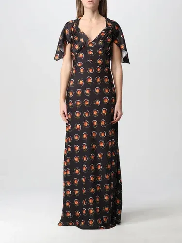Abito lungo Paco Rabanne con stampa (57256052)