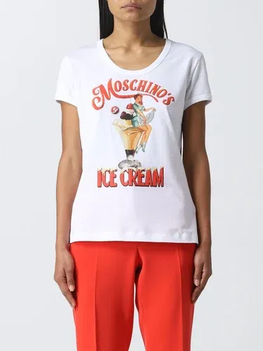 T-shirt Moschino Couture in cotone con stampa (57256154)